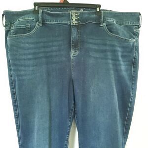 Torrid Super Soft Jeans Jegging Denim Pants Women's Sz 18S First At Fit 3 Button